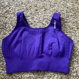 Purple sports bra